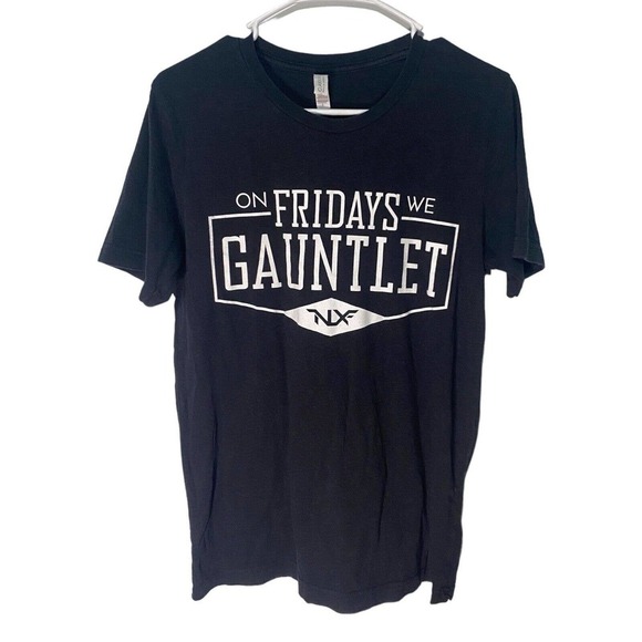 Bella+ Canvas Adult Small T Shirt Black On Fridays We Gauntlet Graphic Tee - Picture 1 of 4